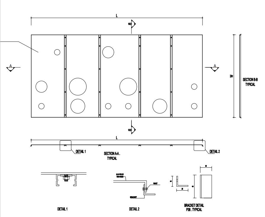 fabrication of aluminium facade cladding fabricación de revestimiento de fachada de aluminio