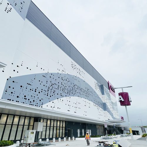 Proyecto de paneles de aluminio cortados con l&aacute;ser.
