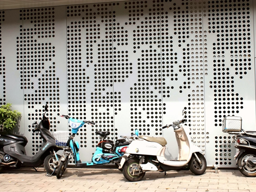 Panel Perforado de Aluminio - Agujeros redondos personalizados