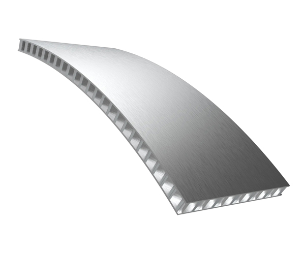 Panel de nido de abeja de aluminio curvo