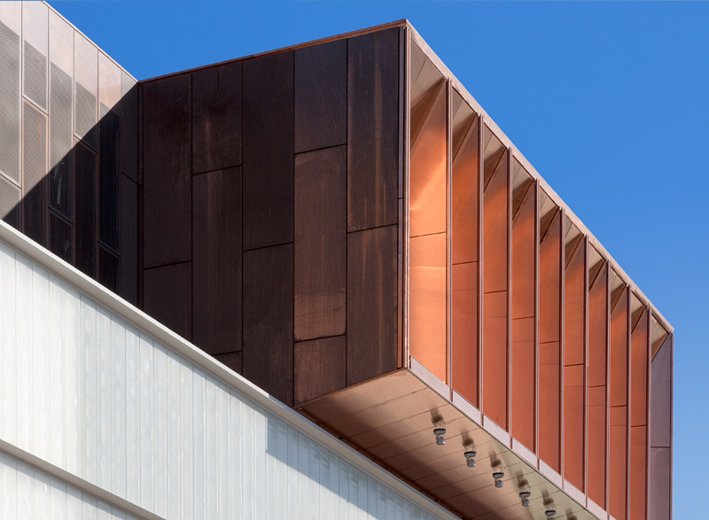 panel compuesto de cobre para revestimiento de fachadas